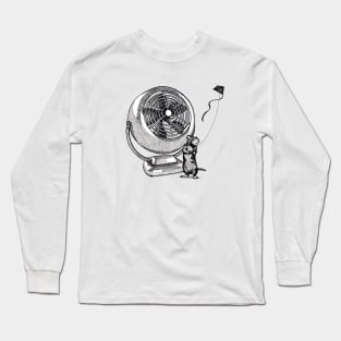 Rat Flies a Kite Long Sleeve T-Shirt